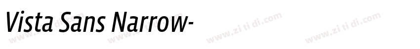 Vista Sans Narrow字体转换